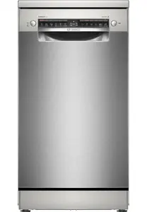 Bosch Serie 4 SPS4HMI13E Freestanding Dishwasher Slimline 45 cm 10 Place Settings 6 Programs AquaStop Home Connect Stainless Steel