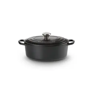 Le Creuset Oval Cast Iron Pot 27cm 4.1L Matte Black