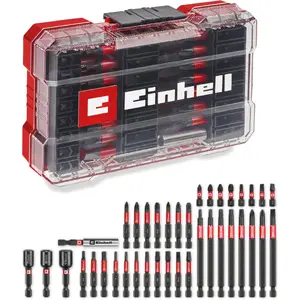 Einhell-KWB triecienizturīgo uzgaļu komplekts, 38 daļas, M-CASE futlārī