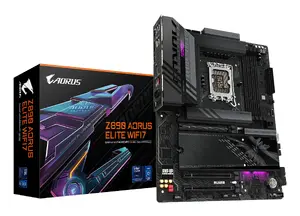 GIGABYTE Z890 AORUS ELITE WIFI7 Motherboard, LGA 1851, ATX, Intel Z890, DDR5, PCIe 5.0, Wi-Fi 7