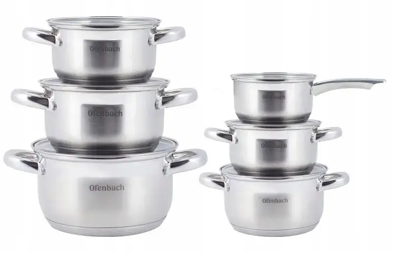 Ofenbach 100001 Stainless Steel Pot Set - 6 Pieces Photo 2
