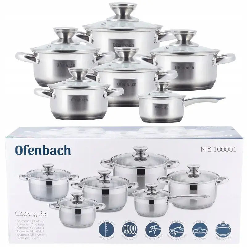 Ofenbach 100001 Stainless Steel Pot Set - 6 Pieces Photo 4