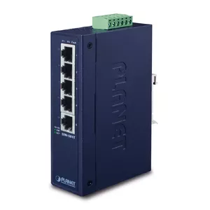 PLANET ISW-501T network switch Unmanaged L2 Fast Ethernet (10/100) Blue