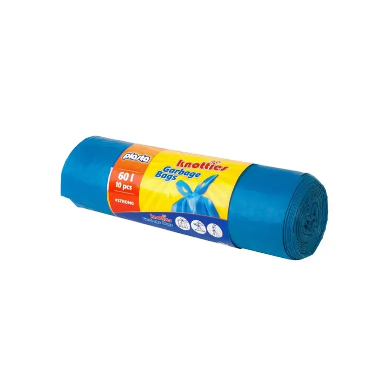 Plasta Knoties 60L Garbage Bags, 10 Pieces Photo 2