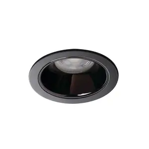 Kanlux Glozo 36223 Recessed Ceiling Light, GX5.3 Fitting, 10W, Black Aluminium