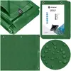 Springos GA2137 Tarpaulin 2 x 3 m Dark Green/Silver Photo 8