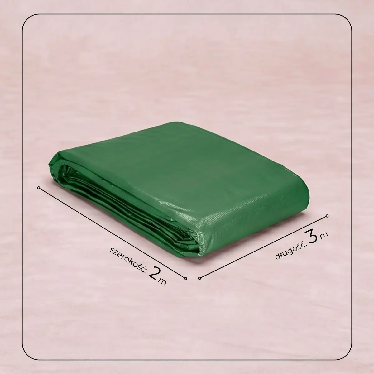 Springos GA2137 Tarpaulin 2 x 3 m Dark Green/Silver Photo 10