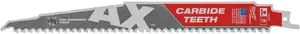 MILWAUKEE AX Carbide TCT Reciprocating Saw Blade 300mm 5 TPI
