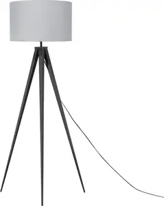 Grīdas lampa Beliani STILETTO, pelēks metāls