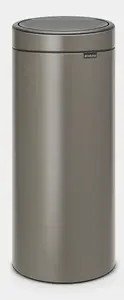 Brabantia 115363 apaļš atkritumu konteiners tērauda platīna krāsā