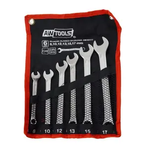 AWTools AW40111 Combination Wrench Set 8-17mm, 6 Pieces