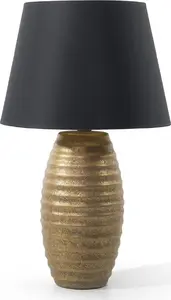 Shumee EBRO Porcelain Table Lamp Gold
