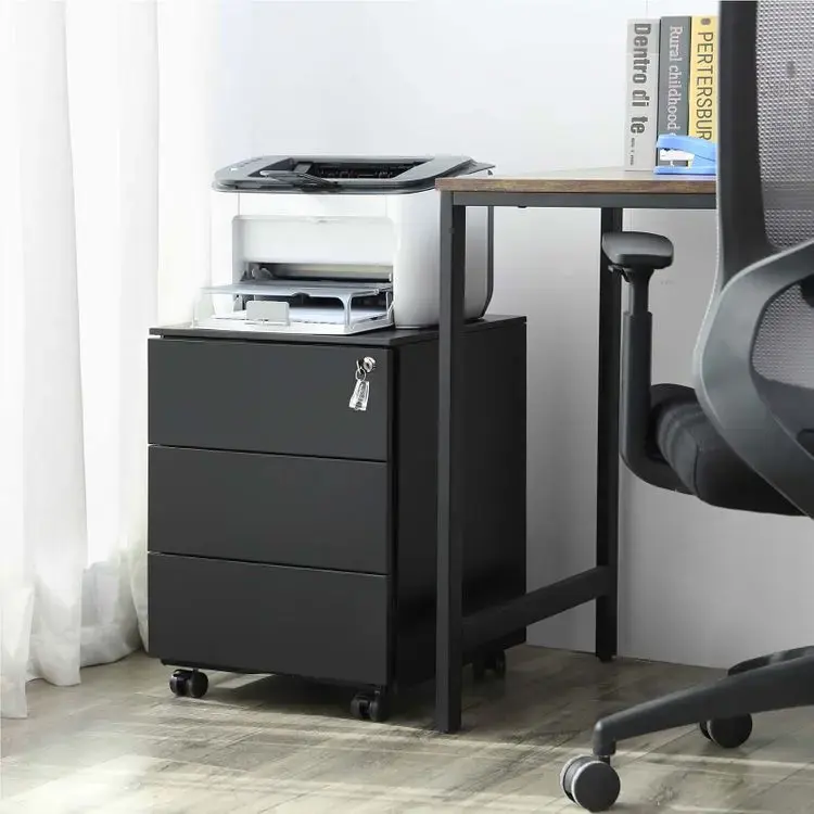 Картотечный шкаф Songmics OFC63BK с 3 ящиками Photo 4