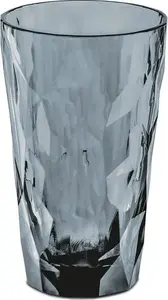 Koziol Club No. 6 Longdrink Glass, 300 ml, Grey, Polycarbonate