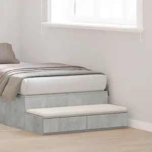 vidaXL Under-bed Storage Drawers, Concrete Grey Engineered Wood