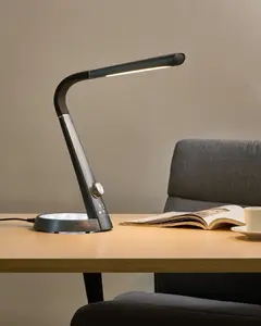 Beliani CANOPUS LED Desk Lamp with USB Port Black