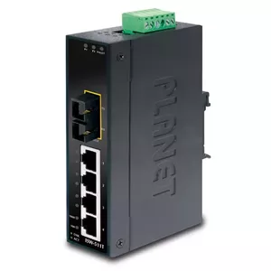 PLANET ISW-511T tīkla pārslēgs Nepārvaldīts L2 Fast Ethernet (10/100) Melns