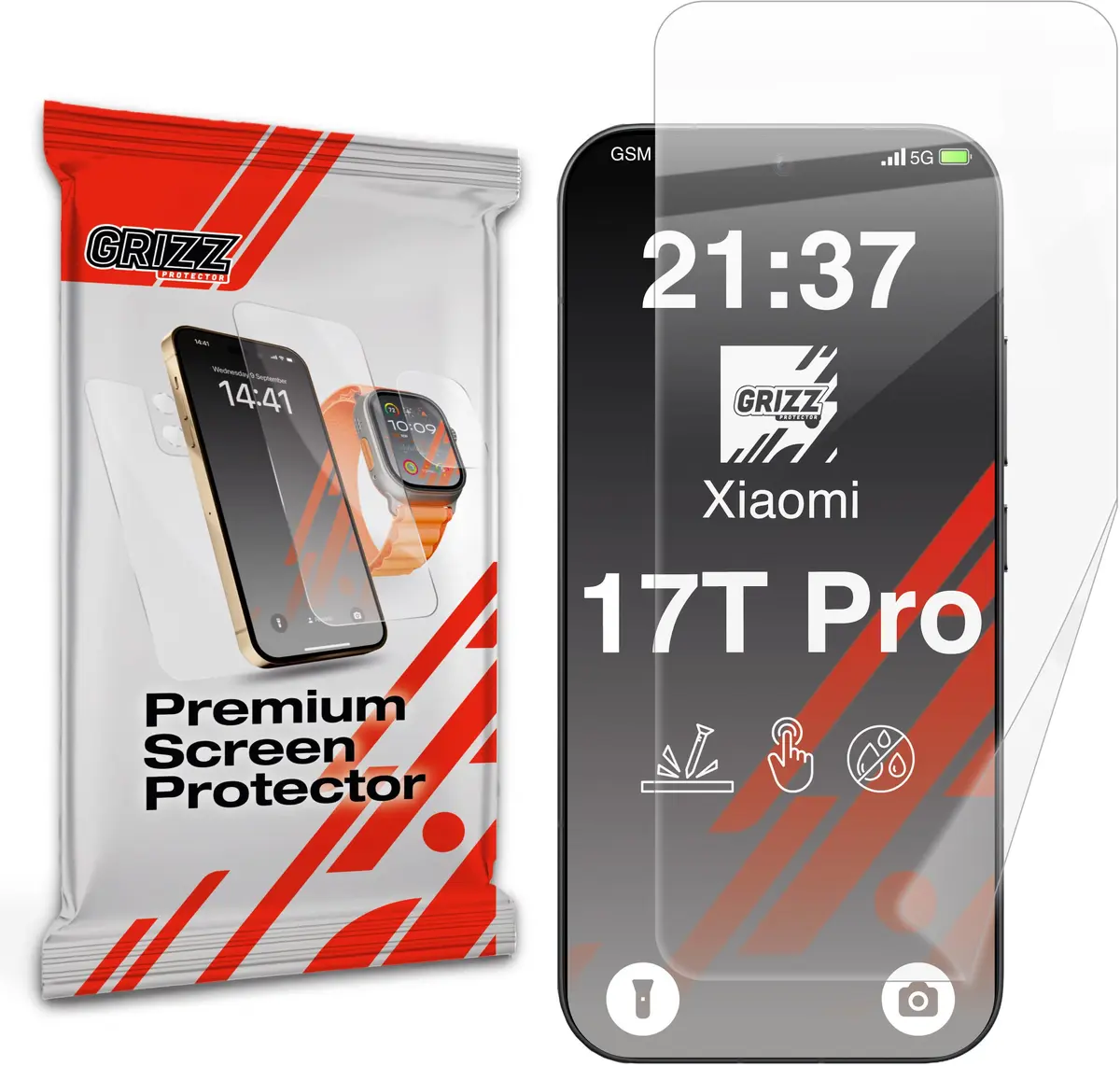 GrizzGlass CeramicFilm keramiskā ekrāna aizsargplēve Xiaomi