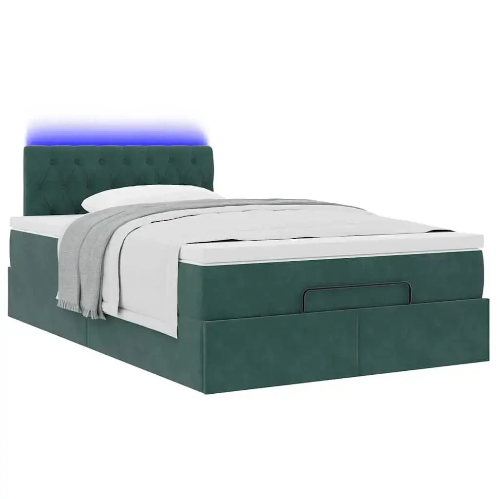 Кровать-оттоманка VidaXL 3312683 с матрасом и LED Photo 3