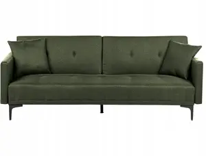 Beliani LUCAN Sofa Bed in Dark Green