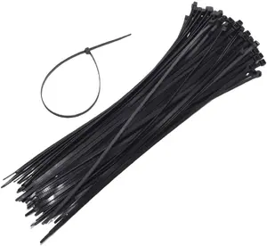 AWTools Cable Ties 2.5x150mm Black, 100 Pieces