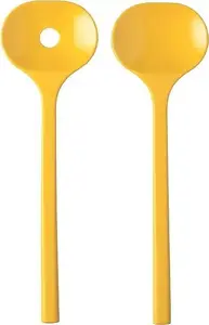 Mepal Bloom Salad Servers Yellow
