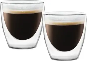 Vialli Design Amo Thermal Espresso Glasses 80 ml, 2-Piece Set