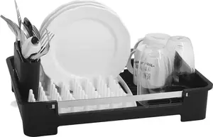 Vialli Design SOHO Dish Drying Rack, Black
