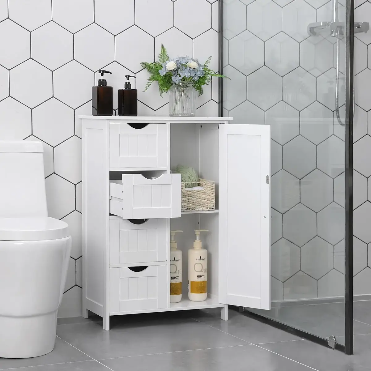 Комод Songmics LHC41W с 1 дверцей Photo 4