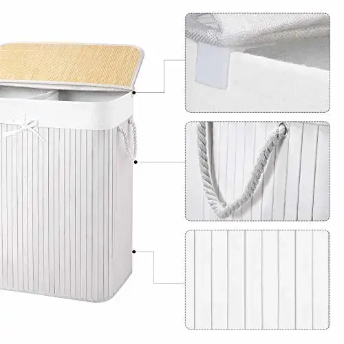 Songmics LCB64WT Laundry Basket Photo 4