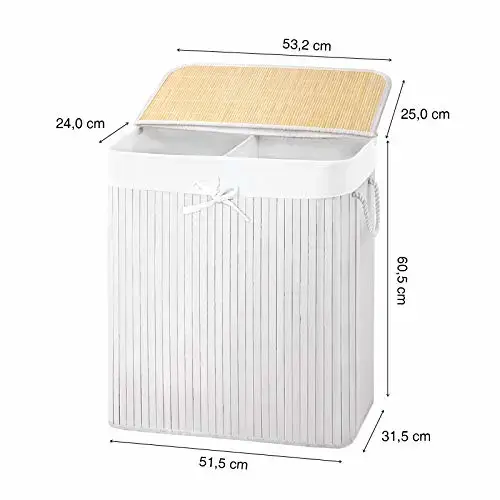 Songmics LCB64WT Laundry Basket Photo 6