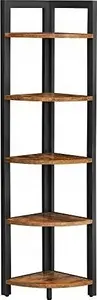 Vasagle 5-Tier Corner Shelf, Industrial Storage Rack and Plant Stand