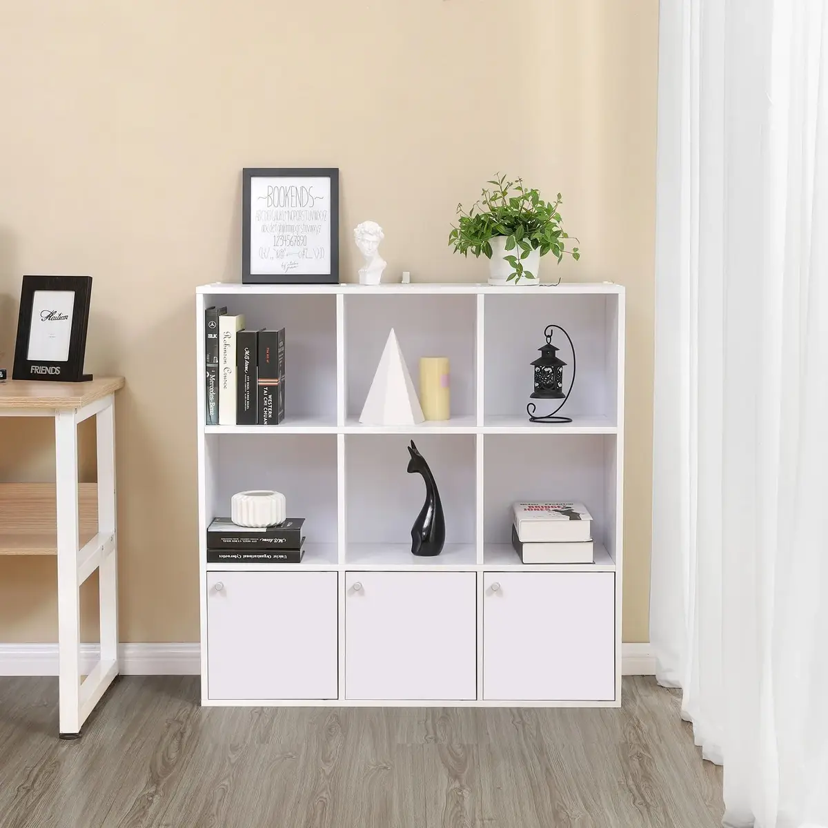 Songmics LBC33WT Sideboard with 3 Doors Photo 4