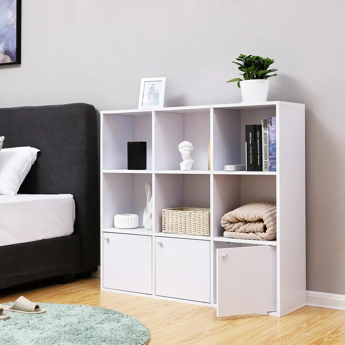Songmics LBC33WT Sideboard with 3 Doors Photo 5