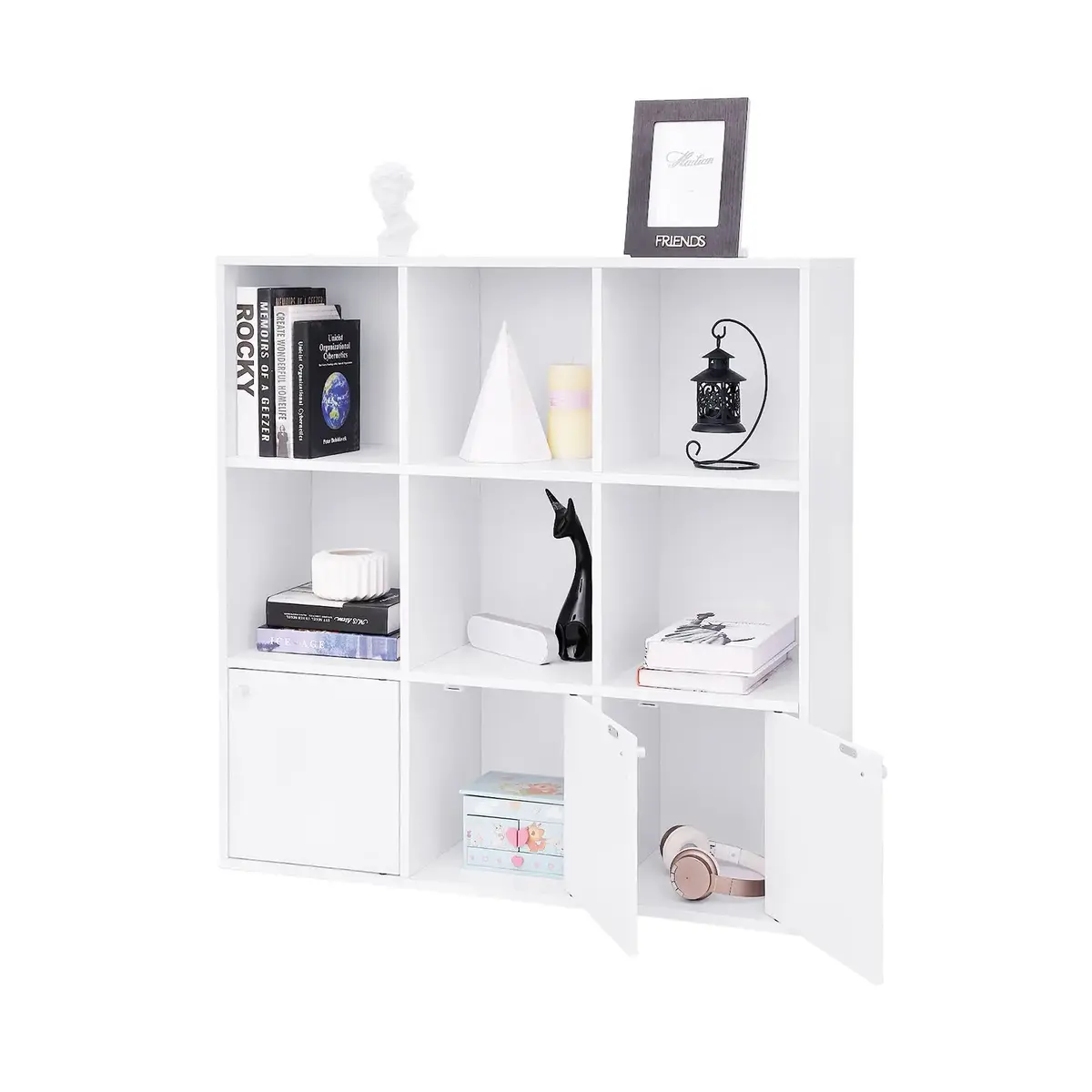 Songmics LBC33WT Sideboard with 3 Doors Photo 6