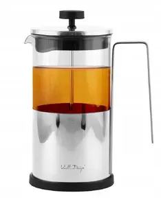 Vialli Diamante Coffee and Tea Press 1000 ml Silver