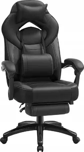 Songmics Gaming Chair with Footrest and Office Chair Functionality