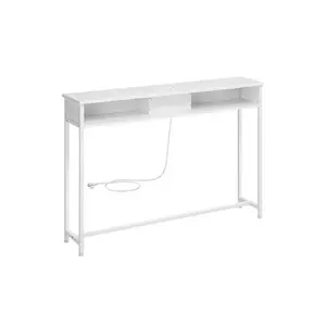 Vasagle Console Table with Power Outlets and 2 Shelves