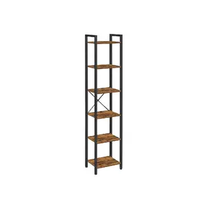 Vasagle LLS101B01 6-Tier Bookcase with Steel Frame