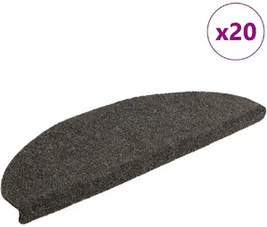 vidaXL Self-Adhesive Stair Mats 20 pcs Anthracite