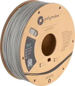 Polymaker PolyLite PLA 3D Printing Filament, 1.75 mm, Grey, 800 g