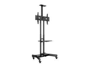 Мобильная напольная стойка Multibrackets M Public Floorstand Basic 150 для дисплеев 32-60 дюймов с полкой и держателем камеры