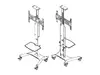 Multibrackets M Public Floorstand Basic 150 mobilais statīvs Photo 26