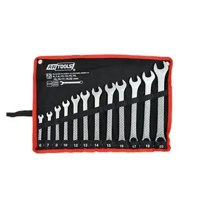 AWTools AW40114 Combination Wrench Set 6-22mm 12-Piece