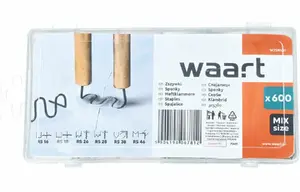 Набор скоб для ремонта пластика Waart, 600 штук
