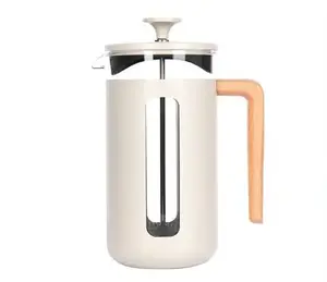 Presso PISA French Press Coffee Maker, 1 Litre, Latte