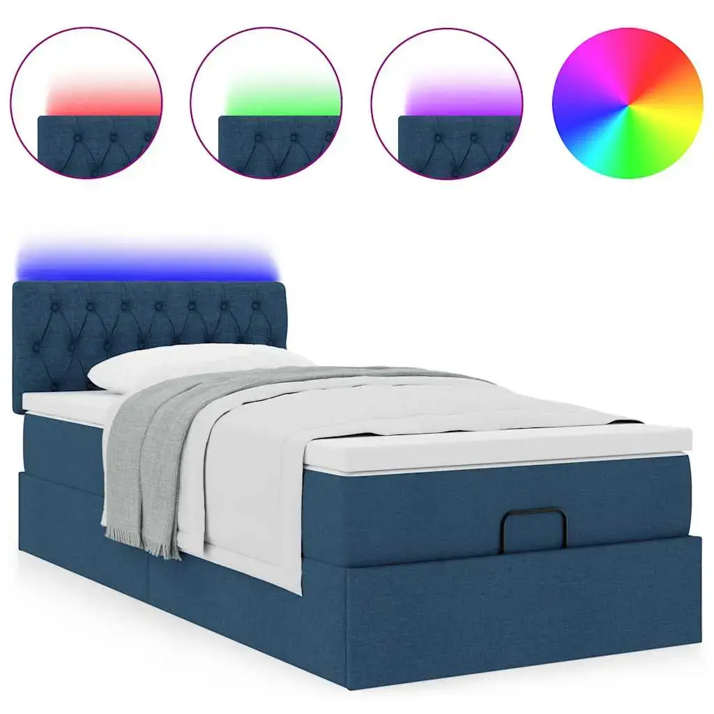 Кровать VidaXL 3312394 с матрасом и LED Photo 5