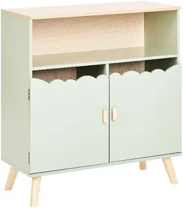 Beliani LACKEY Two-Door Cabinet Light Green