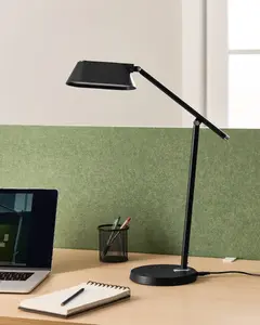 Beliani LEONIS LED Desk Lamp with Dimmer, Black