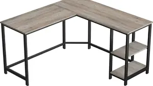 Biurko Songmics SGM-LWD72MB Brązowe 138 cm x 138 cm